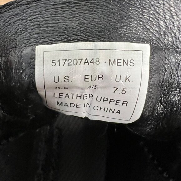 Levi’s Men’s Lace Up Boots Black Leather Gray Textile Size 8.5 - Picture 11 of 11